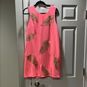 Lilly Pulitzer Pink Sundress with Scoop Neck and Sleeveless Design